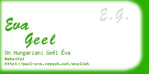eva geel business card
